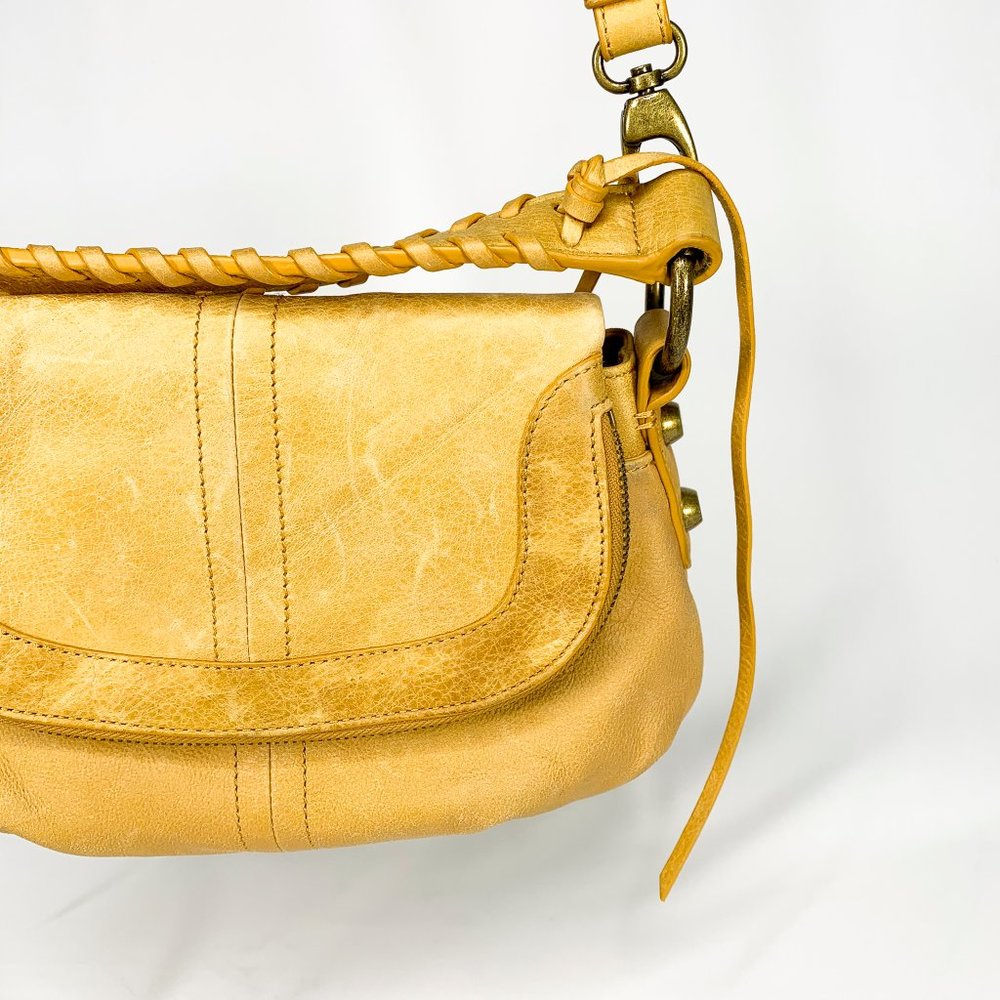LUCKY BRAND Yellow Flap Crossbody Bag - Picture 2 of 11